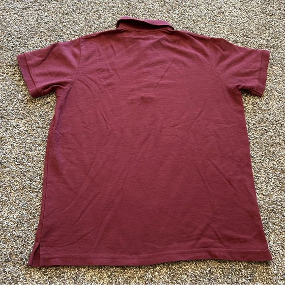 Vassar College Port Authority ladies small maroon polo shirt preppy spring golf - Picture 5 of 7